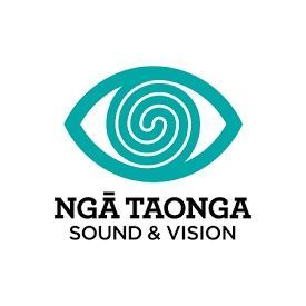 Ngā Taonga Sound & Vision logo.
