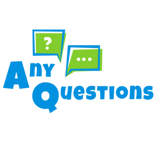 Any questions logo. 